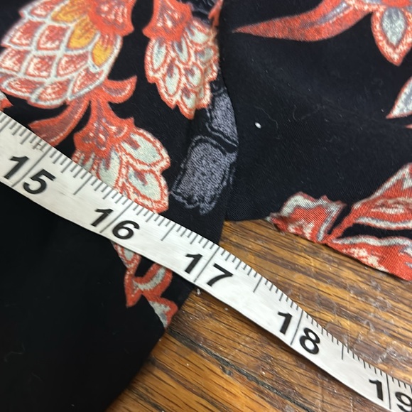 Free people Miranda dark floral midi dress boho button front Women’s size 4 - Picture 13 of 16